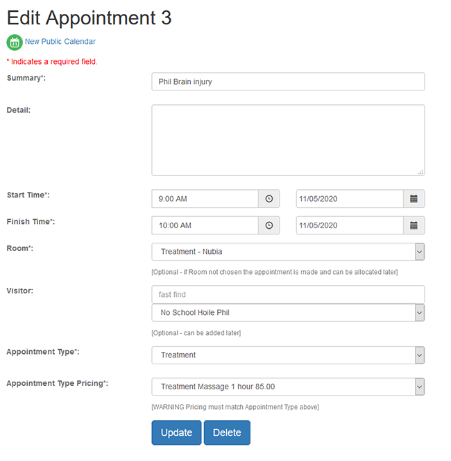 Appointment Payments