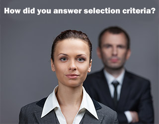 How to answer selection criteria