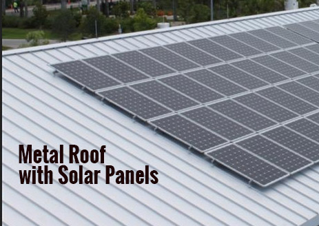 Metal Roof with Solar Panels