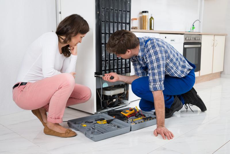 Man and Woman Refrigerator Repairs