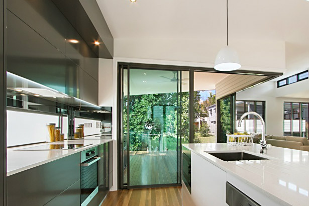 Modern Galley Style Kitchen