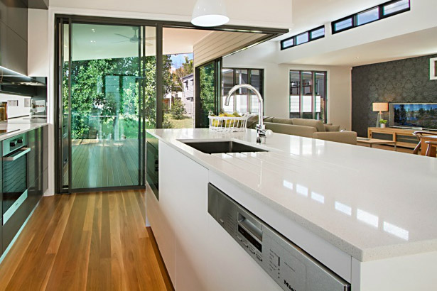 Modern Galley Style Kitchen