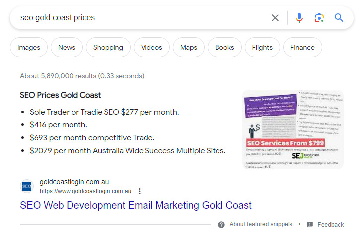 Google Featured Snippets