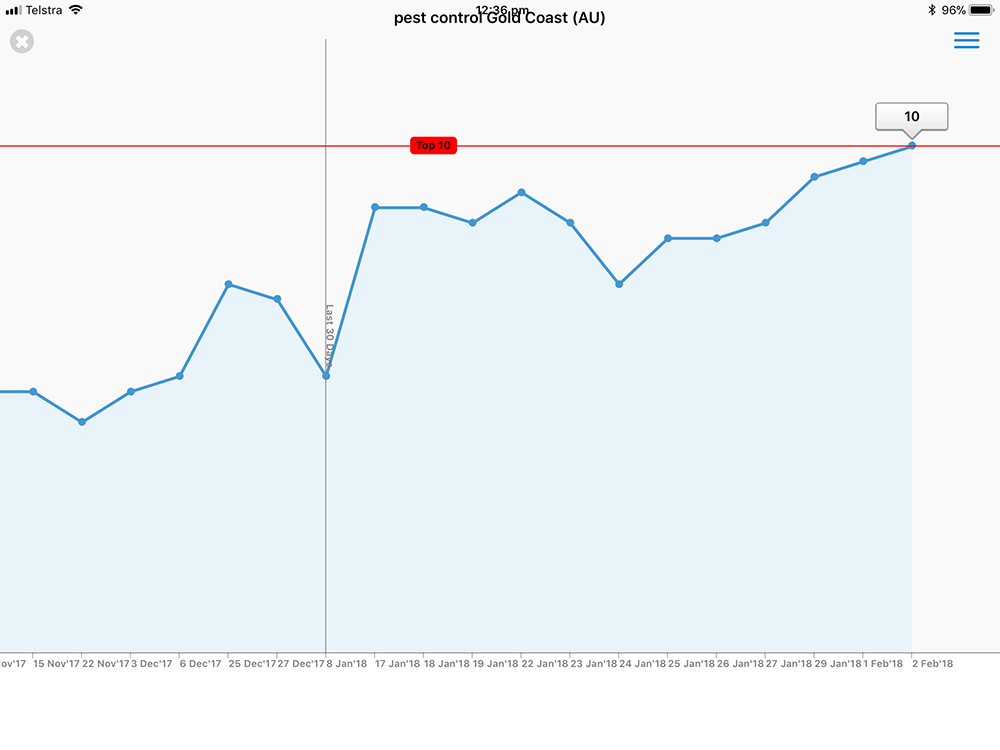 SEO Pest Control Results