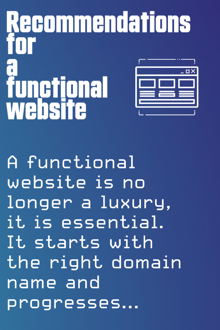 Recommendations for a Functional Website