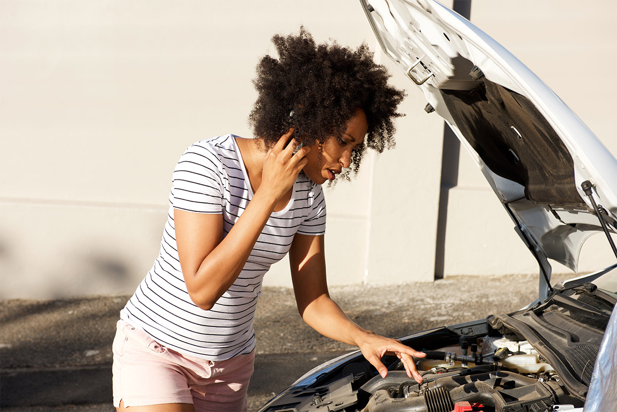 Car Brokendown woman