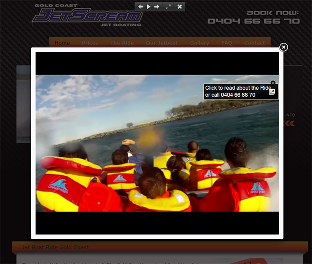 Jet Boat ride Gold Coast Video