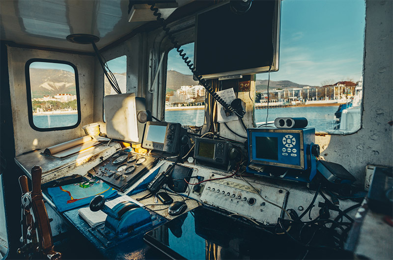 Marine Trawler Wheelhouse
