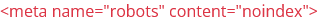 Meta robots tag