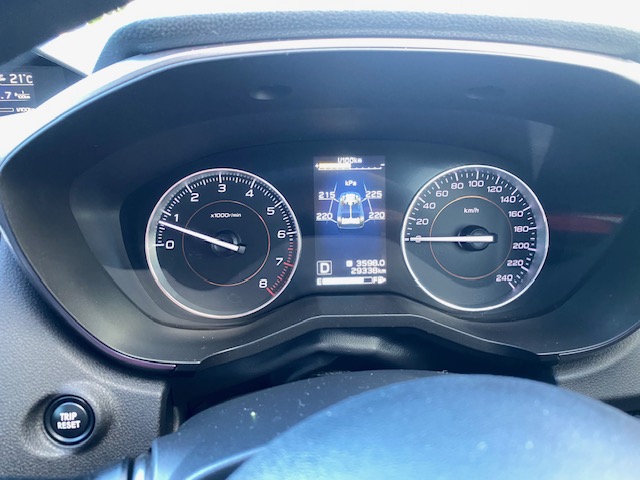 Subaru XV Tyre Pressure