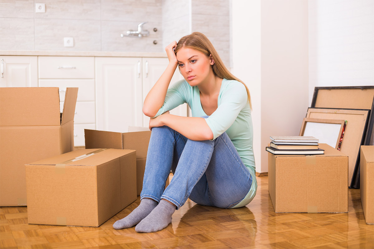 Woman Moving Stress